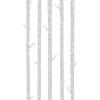 ESTAhome Fototapete Birkenstämme Grau 150 x 279 cm 158924