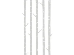 ESTAhome Fototapete Birkenstämme Grau 150 x 279 cm 158924