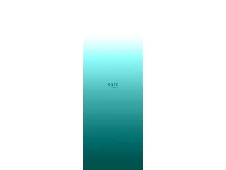 ESTAhome Fototapete Dip-Dye Muster Türkis und Weiß 100 x 279 cm 158820