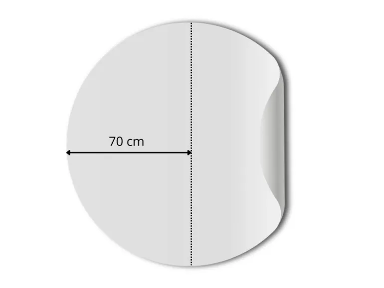 ESTAhome Selbstklebende Runde Tapete Italienische Landschaft Dunkelgrün Ø 140 cm 159011