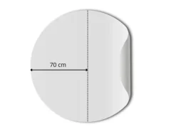 ESTAhome Selbstklebende Runde Tapete Dschungelmuster Grün Ø 140 cm 159087