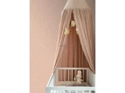 ESTAhome Tapete Art Decó Muster Pfirsichrosa 53 cm x 10.05 m