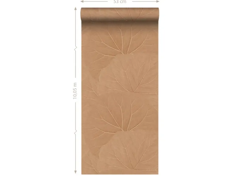 ESTAhome Tapete Blätter Terrakottarosa 50 x 900 cm 139916