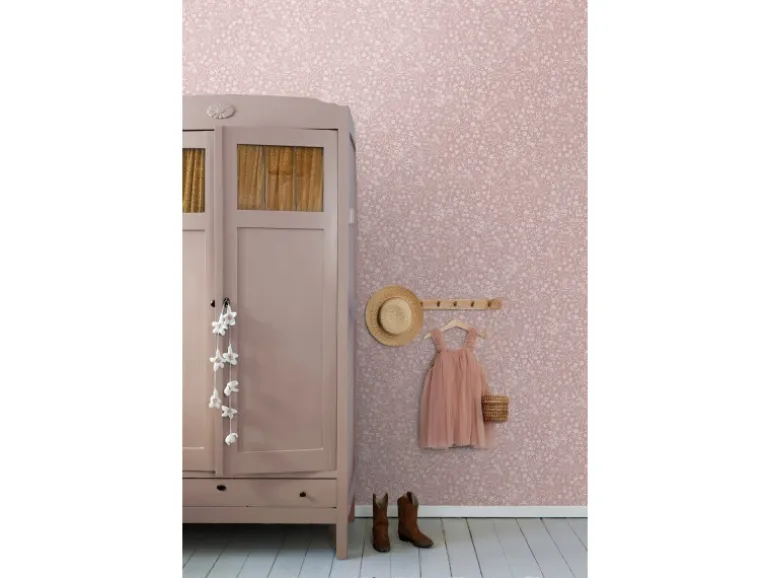 ESTAhome Tapete Blumen Altrosa 50 x 900 cm 139884