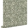 ESTAhome Tapete Blumen Grün 50 x 900 cm