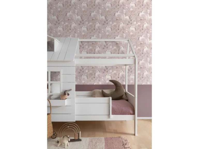 ESTAhome Tapete Einhörner Aubergineviolett 53 cm x 10.05 m