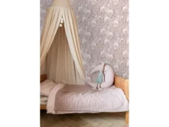 ESTAhome Tapete Einhörner Aubergineviolett 53 cm x 10.05 m