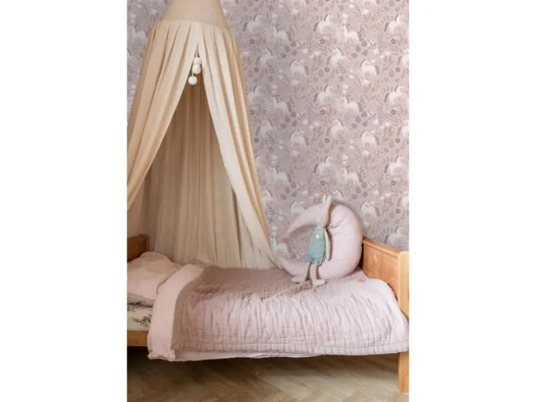 ESTAhome Tapete Einhörner Aubergineviolett 53 cm x 10.05 m