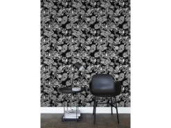 ESTAhome Tapete Funky Blumen Und Paisleys Schwarz Und Weiß 53 Cm X 1005 Cm 136844