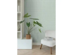 ESTAhome Tapete Karomuster Grün 50 X 900 Cm 131301