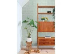 ESTAhome Tapete Karomuster Grün 50 X 900 Cm 131301