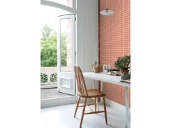 ESTAhome Tapete Karomuster Terrakottarosa 50 x 900 cm