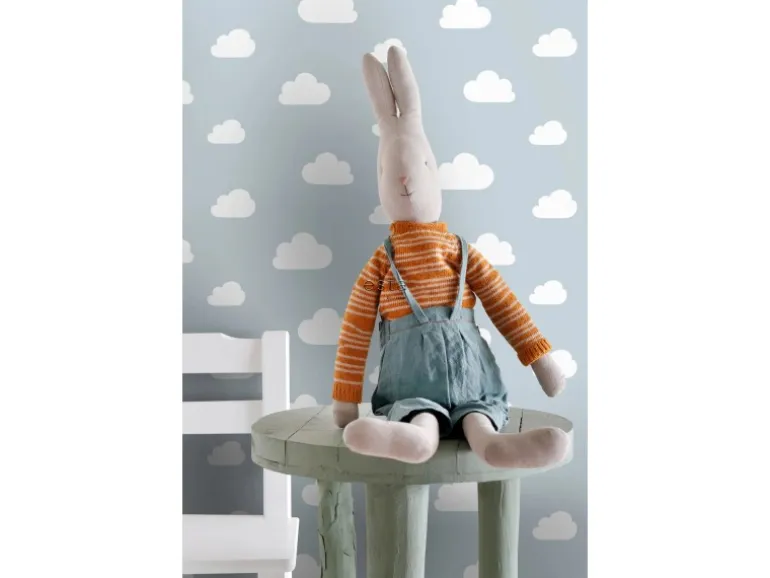 ESTAhome Tapete Kleine Wolken 7386 Himmelblau 0.53 x 10.05 m