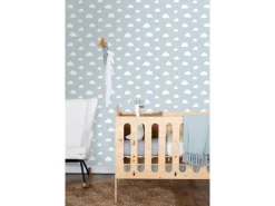 ESTAhome Tapete Kleine Wolken 7386 Himmelblau 0.53 x 10.05 m