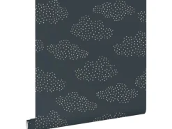 ESTAhome Tapete Kleine Wolken Dunkelblau 50 x 900 cm 139980