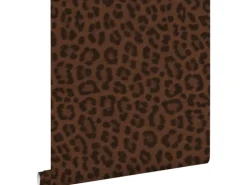 ESTAhome Tapete Leopardenmuster Braun 53 cm x 10.05 m