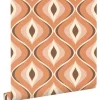 ESTAhome Tapete Retro-Ornamente Orange und Braun 50 x 900 cm 130986