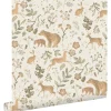 ESTAhome Tapete Wald Mit Waldtieren 7401 Crême-Weiß und Beige 53 cm x 1005 m