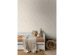 ESTAhome Tapete Wald mit Waldtieren Beige 53 cm x 10.05 m