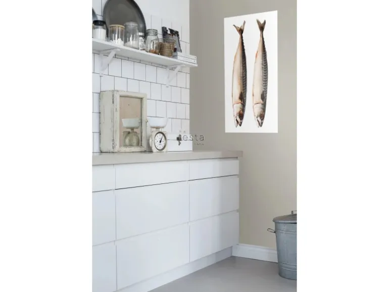 ESTAhome Wandtattoo Fische Grau 97 x 48,5 cm 159040