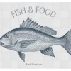 ESTAhome Wandtattoo Fisch Blau 70 x 46,5 cm 159037