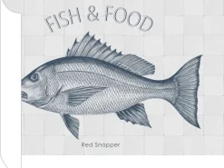 ESTAhome Wandtattoo Fisch Blau 70 x 46,5 cm 159037