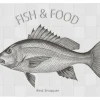 ESTAhome Wandtattoo Fisch Schwarz 145 x 97 cm 159033