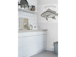 ESTAhome Wandtattoo Fisch Schwarz 145 x 97 cm 159033