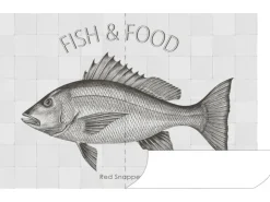 ESTAhome Wandtattoo Fisch Schwarz 145 x 97 cm 159033