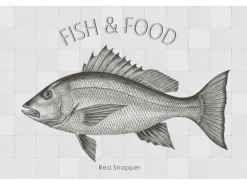 ESTAhome Wandtattoo Fisch Schwarz 70 x 46,5 cm 159036