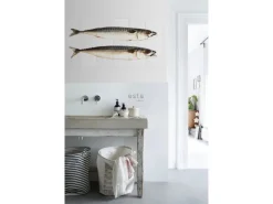 ESTAhome Wandtattoo Fische Grau 97 x 48,5 cm 159030