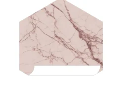 ESTAhome Wandtattoo Marmor-Optik Graurosa 70 x 81 cm 159003