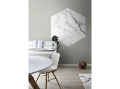 ESTAhome Wandtattoo Marmor-Optik Schwarz-Weiß 140 x 161 cm 159026