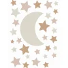 ESTAhome Wandtattoo Sternenhimmel Sandbraun und Terrakotta 47,5 cm x 66 cm 156110