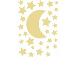 ESTAhome Wandtattoo Sternenhimmel Gelb 47,5 cm x 66 cm 156111