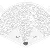 ESTAhome Wandtattoo Tierköpfe Hellgrau 70 x 46,5 cm 158969