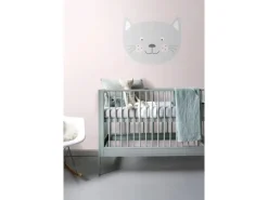ESTAhome Wandtattoo Tierköpfe Hellgrau 70 x 58 cm 158970