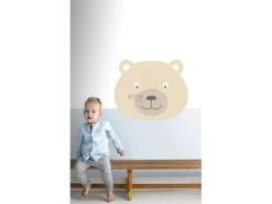 ESTAhome Wandtattoo Tierköpfe Beige 70 x 62 cm 158971
