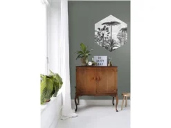 ESTAhome Wandtattoo Tropische Landschaft Mit Palmen Schwarz-Weiß 70 x 81 cm 159000