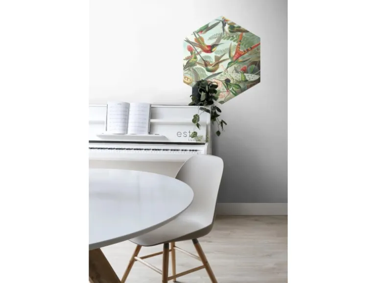 ESTAhome Wandtattoo Vögel Dschungelgrün 70 x 81 cm 158999