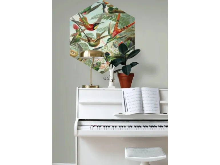 ESTAhome Wandtattoo Vögel Dschungelgrün 70 x 81 cm 158999