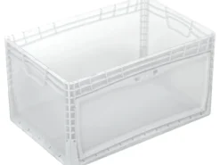 Eurobox-System Box Flap Side 60 x 40 x 32 cm Transparent