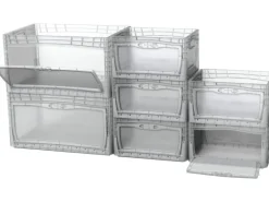 Eurobox-System Box Flap Side 60 x 40 x 32 cm Transparent