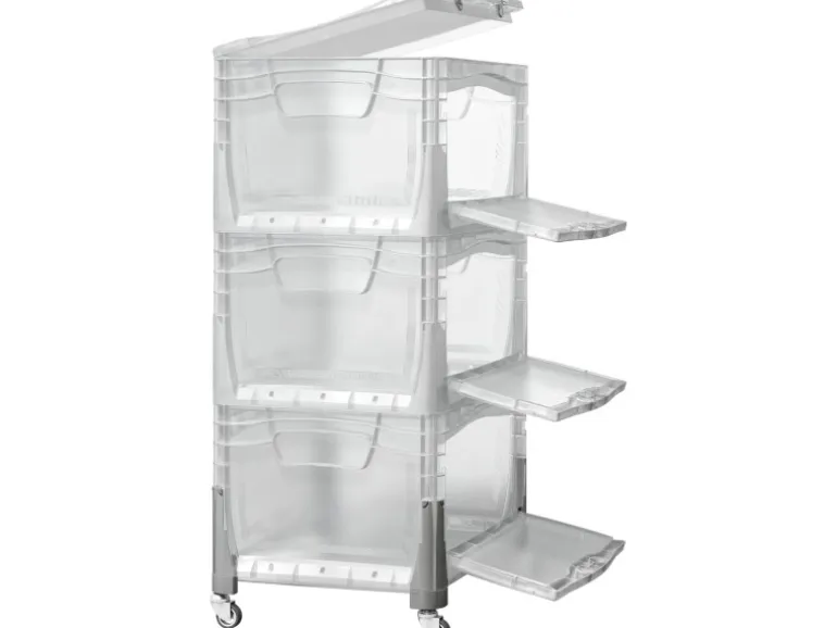 Eurobox-System Box Flap Side 60 x 40 x 32 cm Transparent