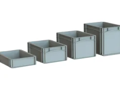 Eurobox-System Box Vollwand 30 x 20 x 22 cm Grau
