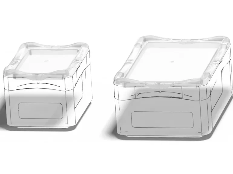 Eurobox-System Box Vollwand 30 x 20 x 22 cm Grau