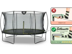 EXIT Silhouette Trampolin D366cm - schwarz
