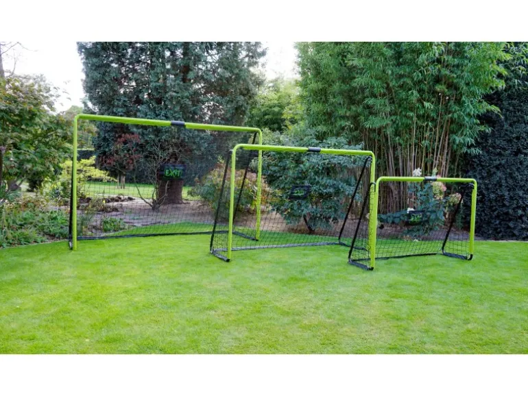 EXIT Tempo stählernes Fußballtor 300x200cm - grün/schwarz