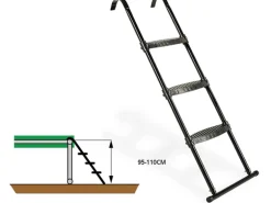 EXIT Trampolin Leiter Schwarz f. Rahmenhöhe von 95-110cm