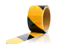 eyepower Reflektor Warnklebeband Schwarz-Gelb 5 x 300 cm Selbstklebend